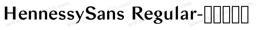 HennessySans Regular字体转换